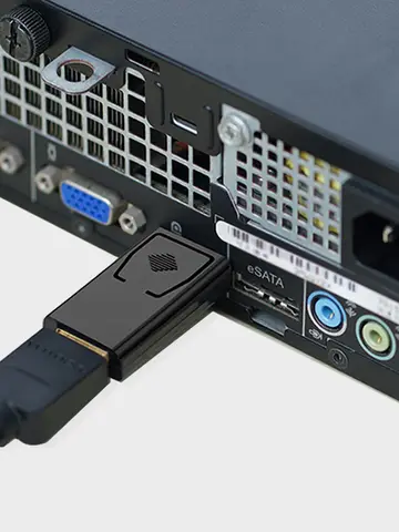 4K DP to HDMI-compatible Converter Displayport to 1080P HDTV Computer Monitor Audio Video Adapter