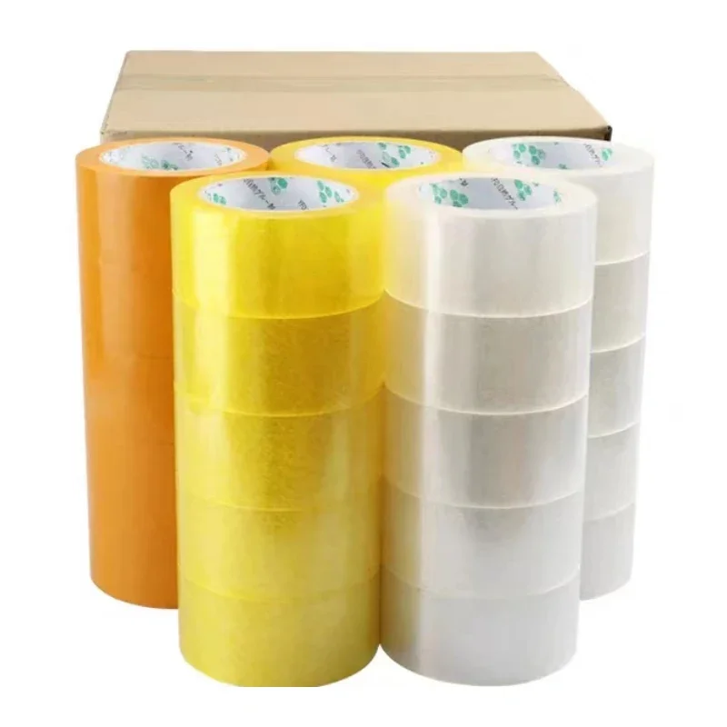

Transparent Tape Roll Plastic High Adhesive Sealing Tape Sealing Large Thickened Widened 72rolls Express Packing