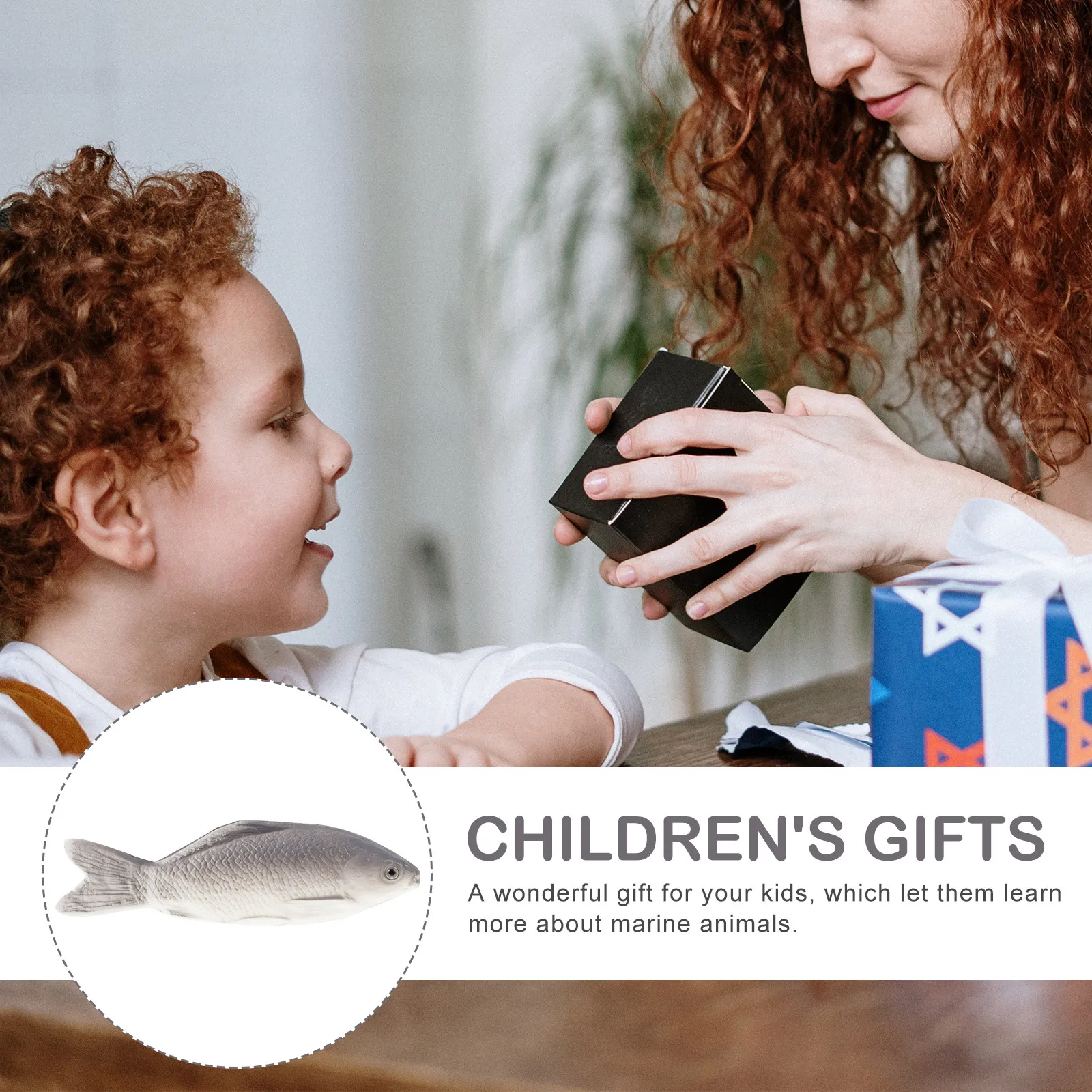 

Набор из 3-х детализированных имитаций рыбок: безопасный материал, обучающий инструмент, настольное украшение в виде рыбок для учебной комнаты