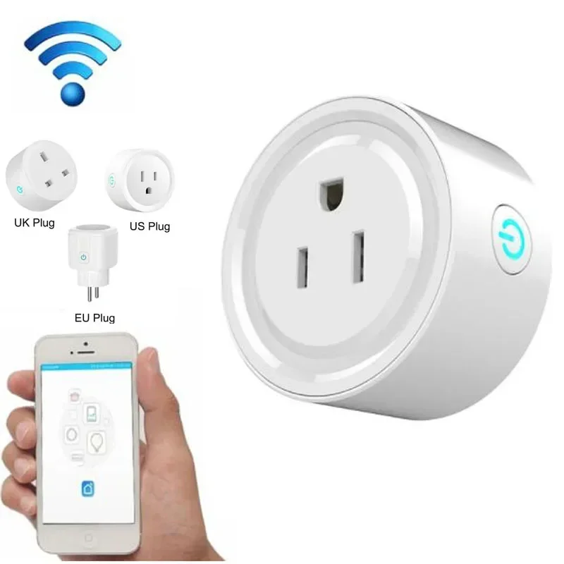 Smart Life Plug WiFi Socket 16A Power Monitor Timing Function Tuya SmartLife APP Remote Control Works for Alexa Google Assistant