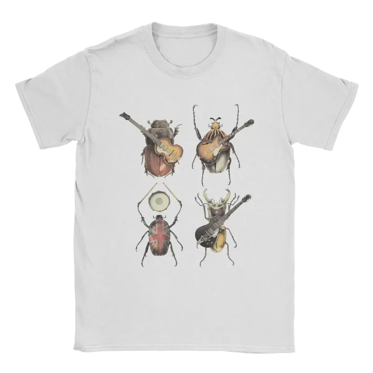 Men\'s The Beatle T Shirts Cotton Tops Hipster Short Sleeve Plus Size Streetwear Round Neck Tees Gift Idea T-Shirts New Arrival
