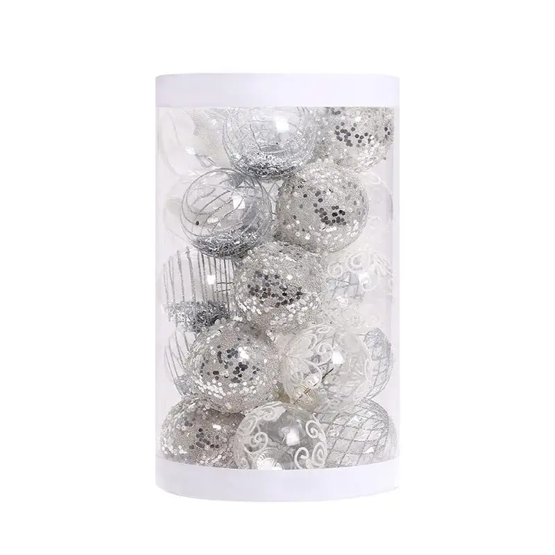 

1 Set Pvc 25Pcs Christmas Ball 6Cm