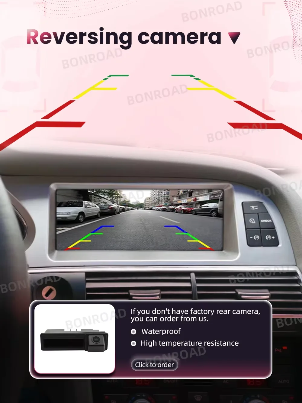 BONROAD Linux Touch Screen Wireless Carplay Car Radio Android Auto For Audi Q7 4L 2005-2015 GPS Navigation Multimedia Player