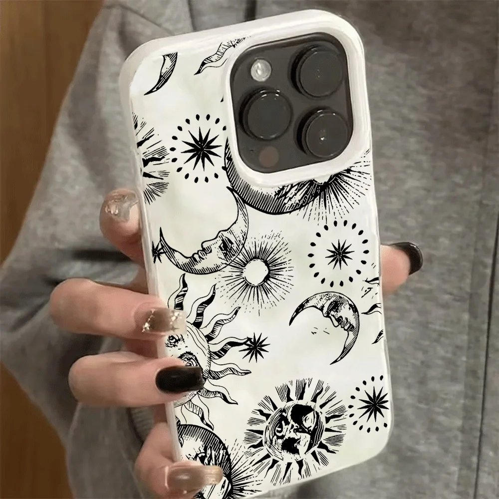 Mysterious Sun Pattern Phone Case For iPhone 17 Air 16 15 14 13 12 11 Pro Max 16 15 14 Plus For iPhone 17 Pro Shockproof Cover