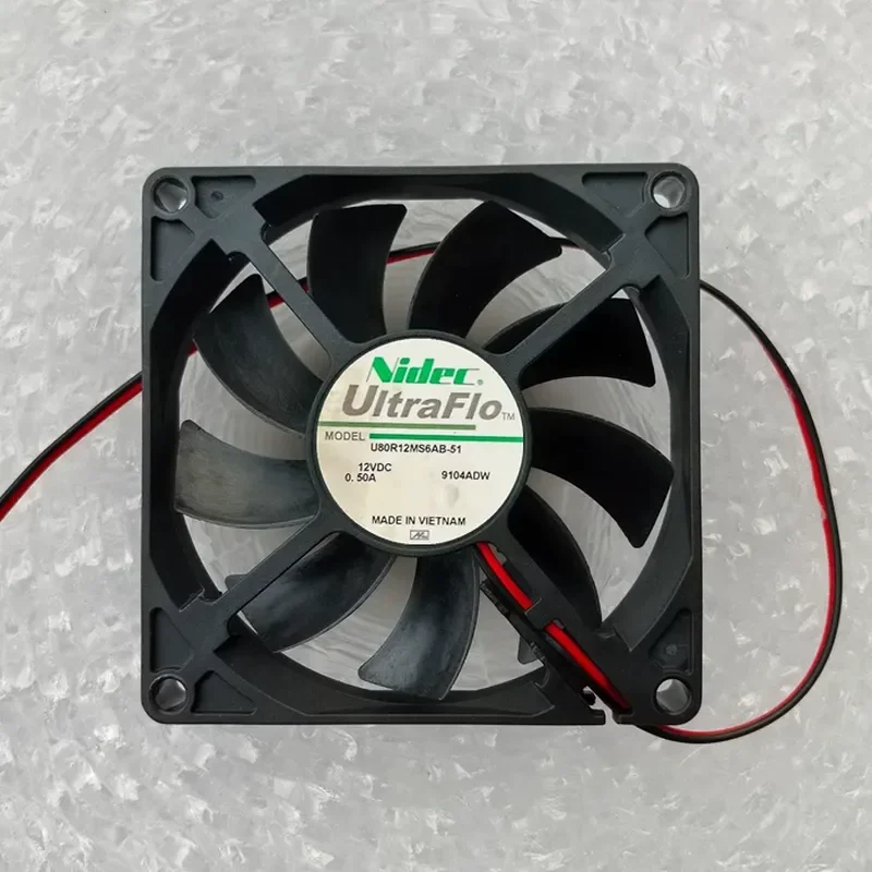 for Nidec U80R12MS6AB-51 DC 12V 0.50A Large Air Volume Cooling Fan