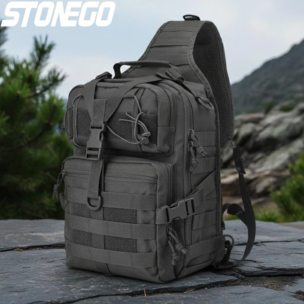 

Military Tactical Sling Backpack Waterproof EDC Rucksack Outdoor Hiking Camping Trekking Gear Daypack Sport Travel Bag