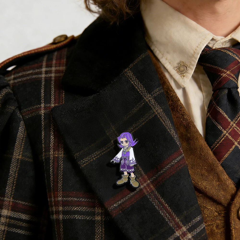 Charakterfigur Kafei Emaille-Brosche Klassisches Spiel-Merchandise Anstecknadel für Rucksack Hut Cosplay-Zubehör Gamer-Geschenk – Detail 11