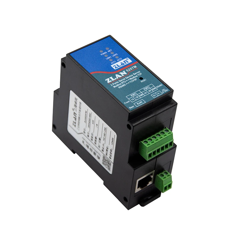 

ZLAN7110MI MQTT Промышленный преобразователь RS232/485/422 в Wi-Fi Шлюз Modbus Rs485 в последовательный сервер Wi-Fi