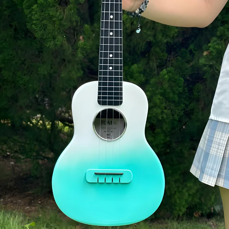 Beginner and Advanced Ukulele Carbon Composite M1 Fiber with Maple Back/Side and Ebony Fingerboard 23