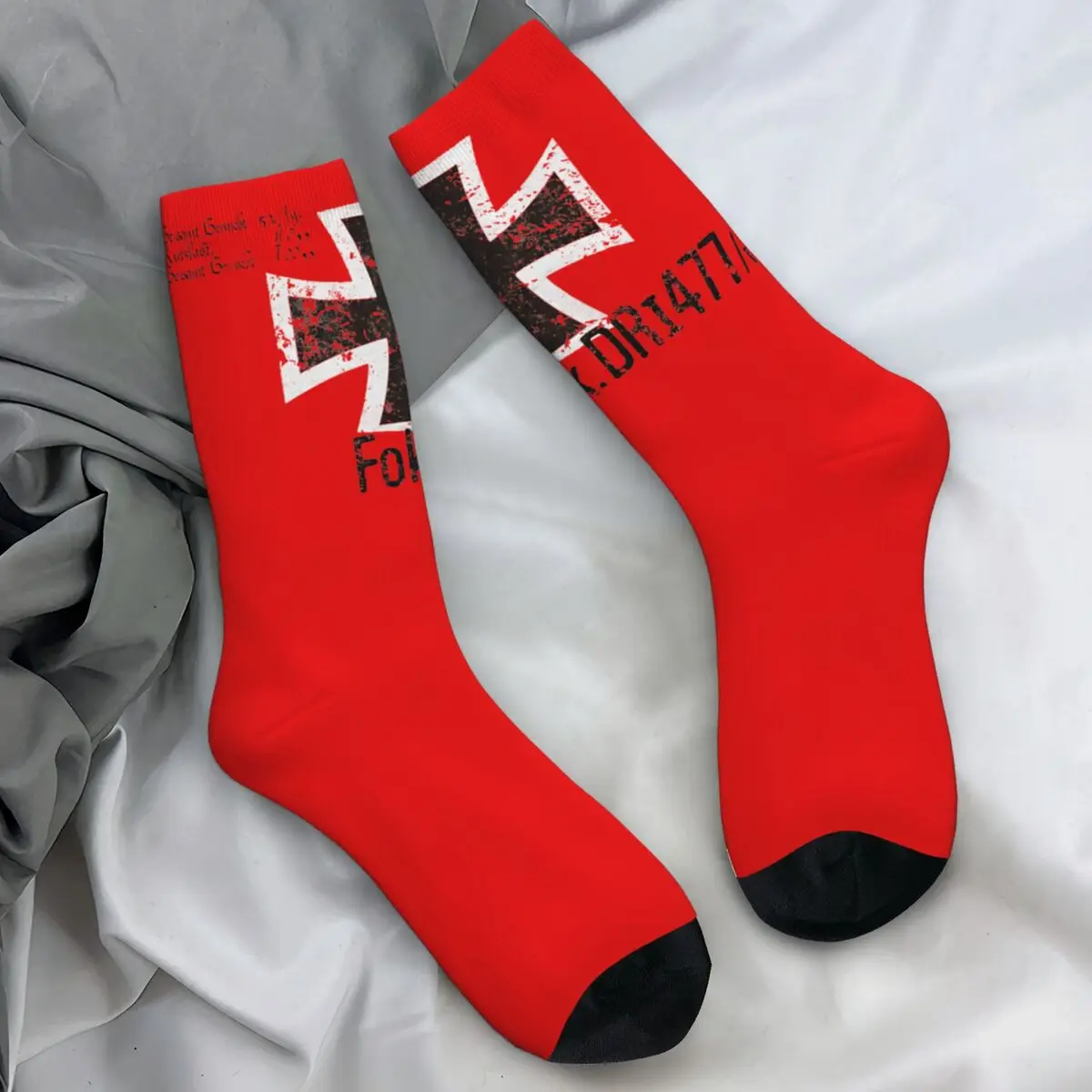 German DK Reich Empire Of Flag Stockings Graphic Funny Socks Autumn Non Skid Socks Men\'s Outdoor Warm Soft Socks