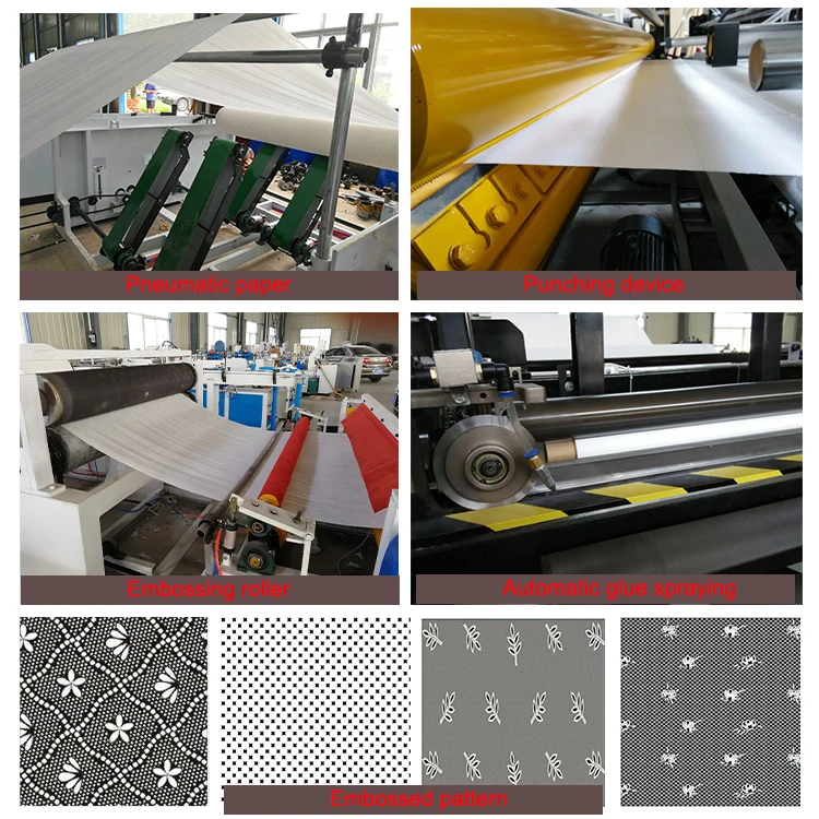 Fully Automatic Toilet Paper Machine Toilet Tissue Rewinding and Cutting Equipment With PLC Control Touchscreen