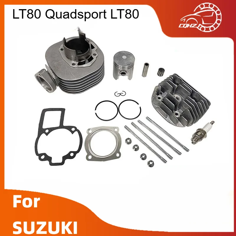 

Motorcycle Cylinder Piston Kit 80CC 50MM Bore Cylinder Kit For Suzuki QuadSport LT80 LT80S 1987-2006 KFX80 KSF80 2003-2006 Parts