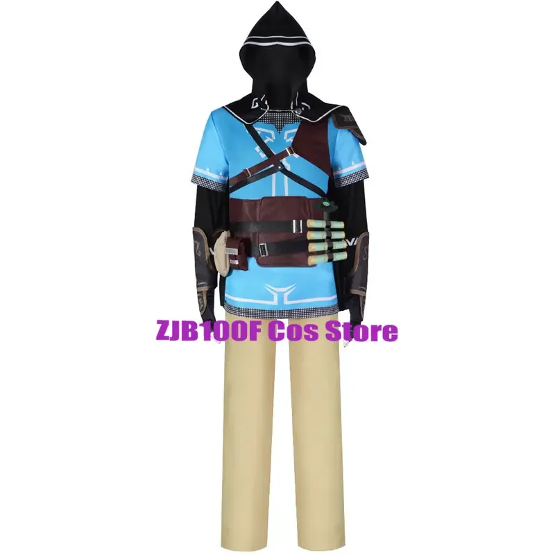 Link Cosplay Anime Tears Of The Kingdom Cosplay Costume Adult Unisex Uniform Halloween Party Role Play