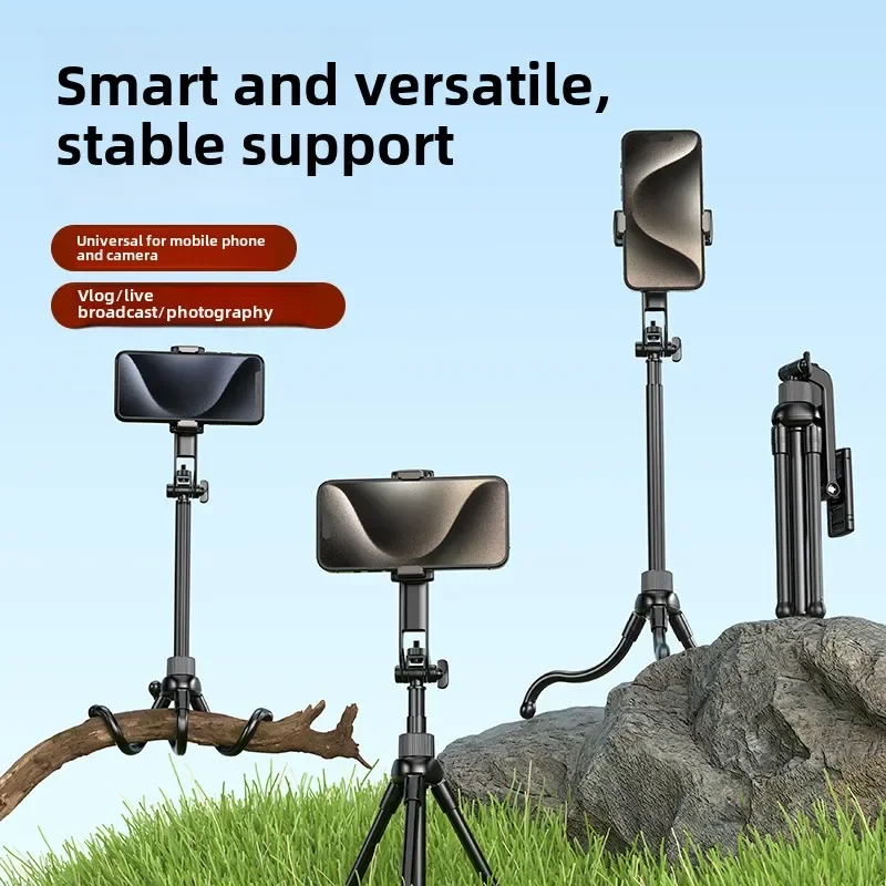 

Flexible Octopus Tripod Extendable Selfie Stick Phone Stand Holder with Bluetooth Wireless Remote for IPhone 16 Samsung Android