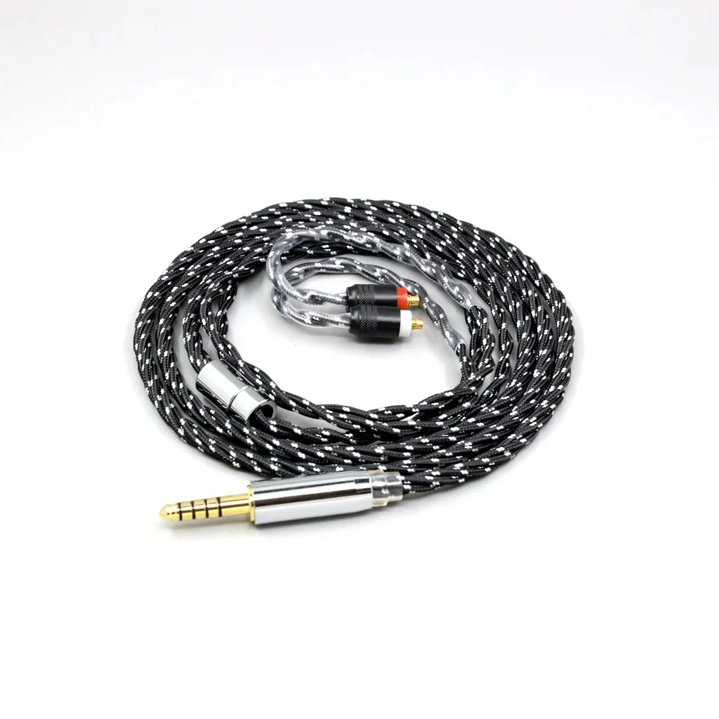 소니 IER-M7 IER-M9 IER-Z1R 헤드셋 LN008749용 OCC 혼합 OFC 트위스트 나일론 이어폰 케이블