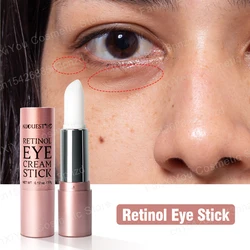 Retinol Eye Cream Dark Circles Usuń worki pod oczami Witamina C Wybielający krem nawilżający Usuwanie zmarszczek Eye Stick Pielęgnacja skóry Uroda