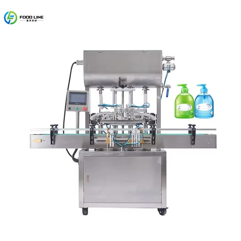 Plastic Bottle Automatic Liquid Soap Filling Capping Labeling Machine