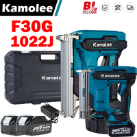 Kamolee Brushless 1022J Electric Concrete Nail Gun F30 Stapler Nailer Woodworking Lithium Battery For Makita