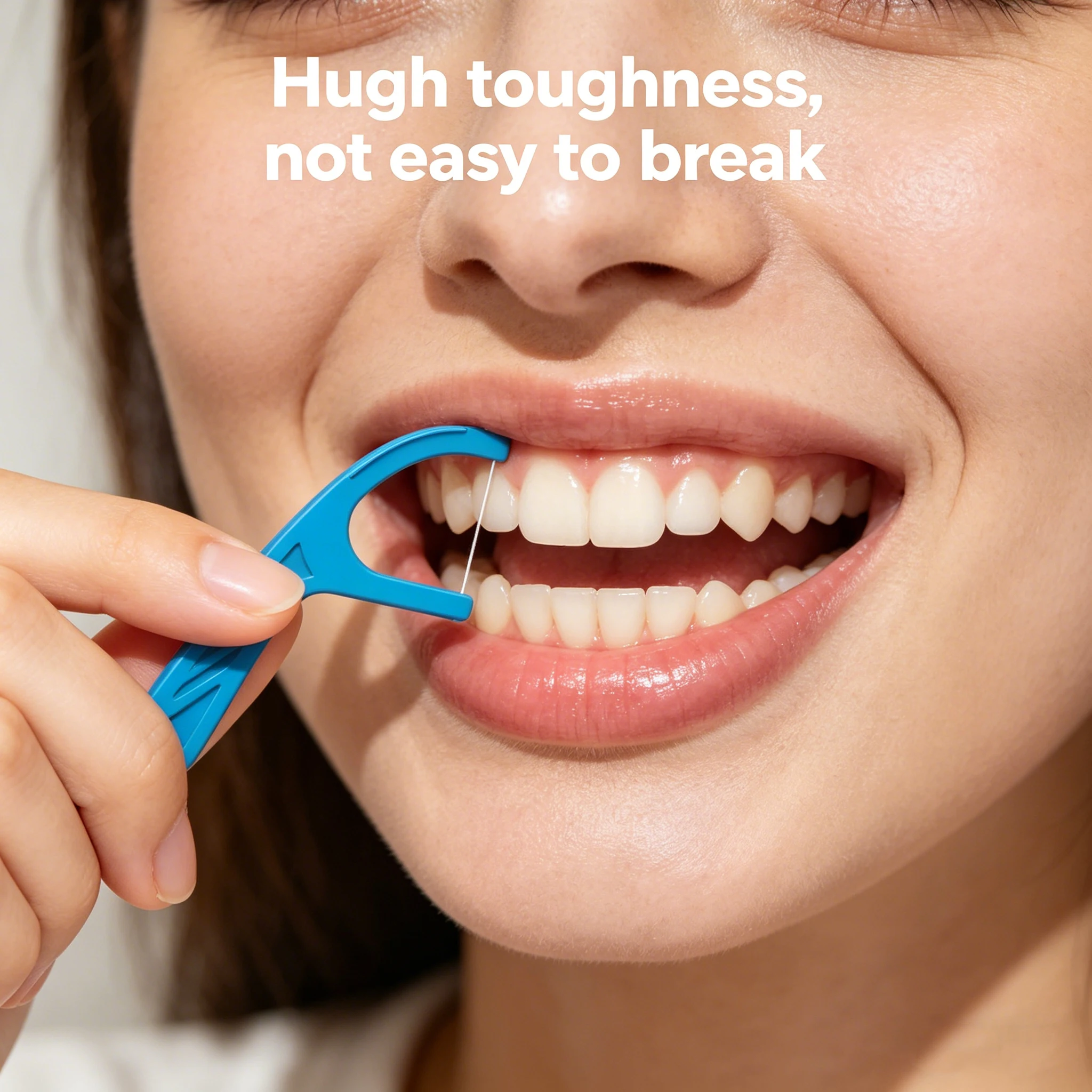 150 Conunt Mint Flavored Dental Floss Picks, Bulk Pack with Free Portable Case, No Breakage Floss Sticks for Family Use