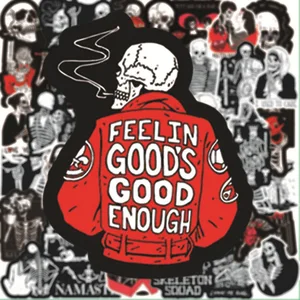 10 Hauptverkaufsaufkleber mexikanischer Schädel - №7