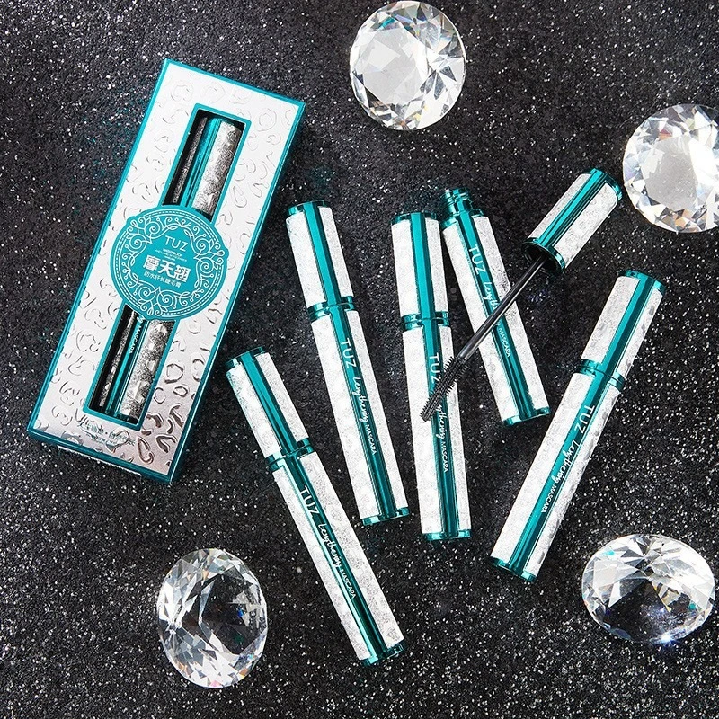 Lockige, wasserfeste und lange Wimperntusche, dicht, ohne schwache, färbende Wimperntusche, extrem schwarze Curling-Wimperntusche, langanhaltende Formel
