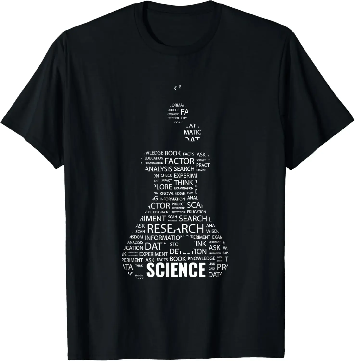 

Science Research Word Cloud Graphic Tee Men Casual Breathable Cotton Short Sleeve T-Shirt