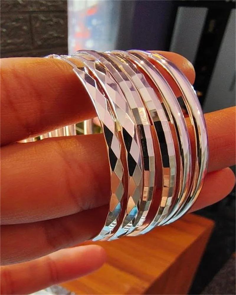 316L Edelstahl 3-6CM Schneidbare Creolen für Damen, modisch, gelbgoldfarben, Ohrringe und Ringe, Schmuckgeschenke – Detail 8