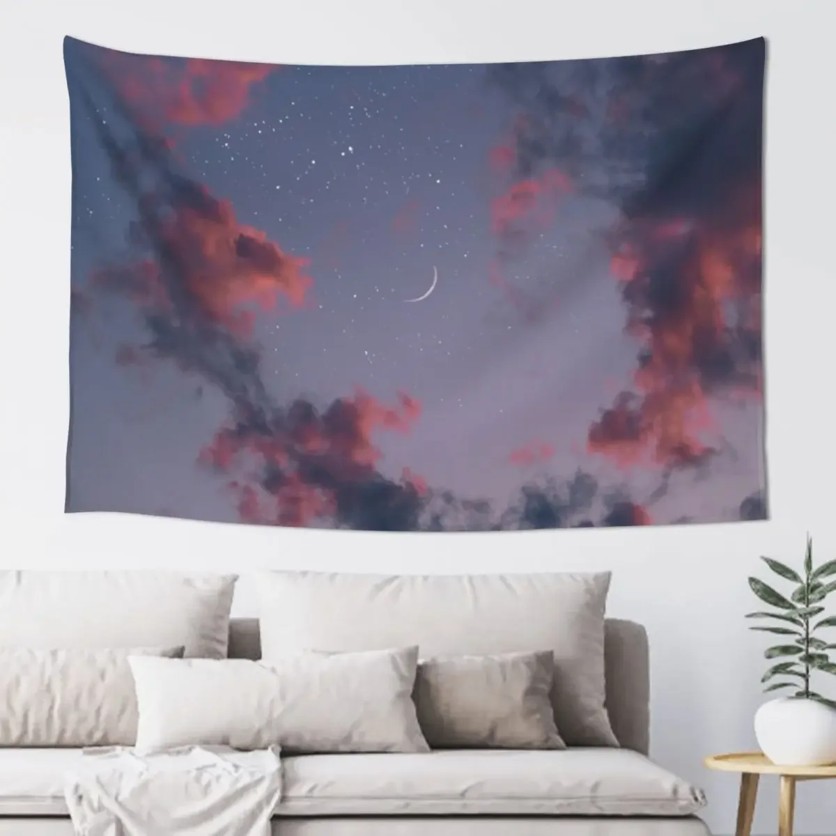 

Cloudy Night Sky Tapestry Carpet On The Wall Wallpaper Room Aesthetic Decor Wall Hanging Decor Tapestry