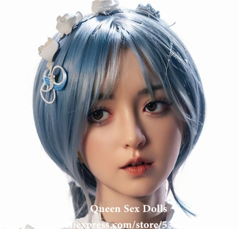 NEW JYDOLL 2.0 Implanted Hair And Eyebrow ROS Mouth Real Silicone Sex Doll Head For Big Realistic Adult Doll Oral Sexy Toys