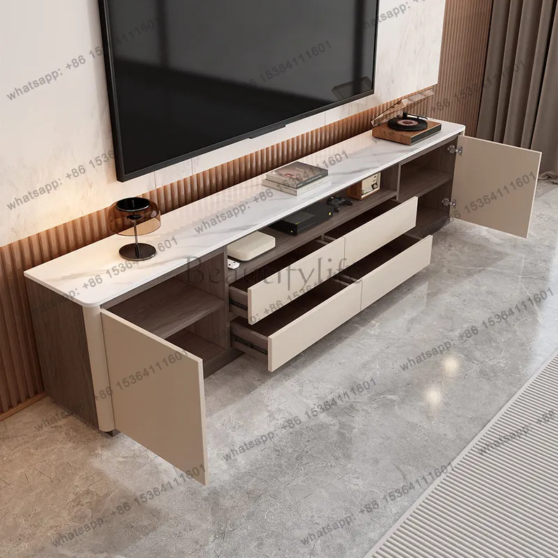 FG Drawers Designer Tv Table Living Room Modern Display Luxury Storage Universal Tv Stands Wood Muebles Para Tv Home Furniture