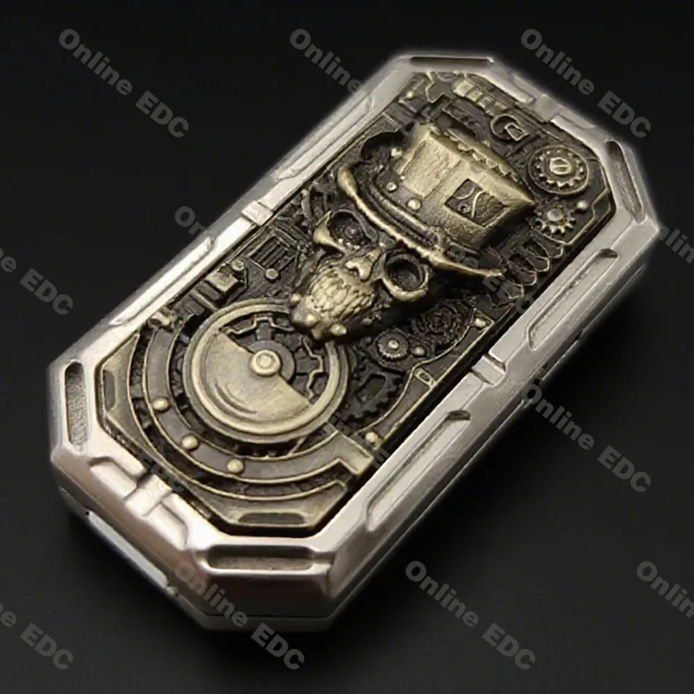 

Игрушки EDC Liu Chu Cupronicked Skull Механический слайдер для снятия стресса Игрушка-непоседа игрушки для взрослых