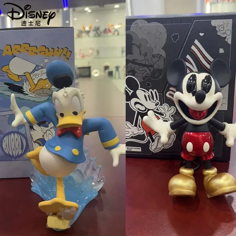 

Disney Slide Duck Tide Donald Duck Scrooge Magic Storm Desktop Decoration Christmas Gift Girl Anime Action Figure Stitch Mickey