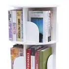 

3 Tiers 360° Rotating Stackable Shelves Bookshelf Organizer Floor Standing