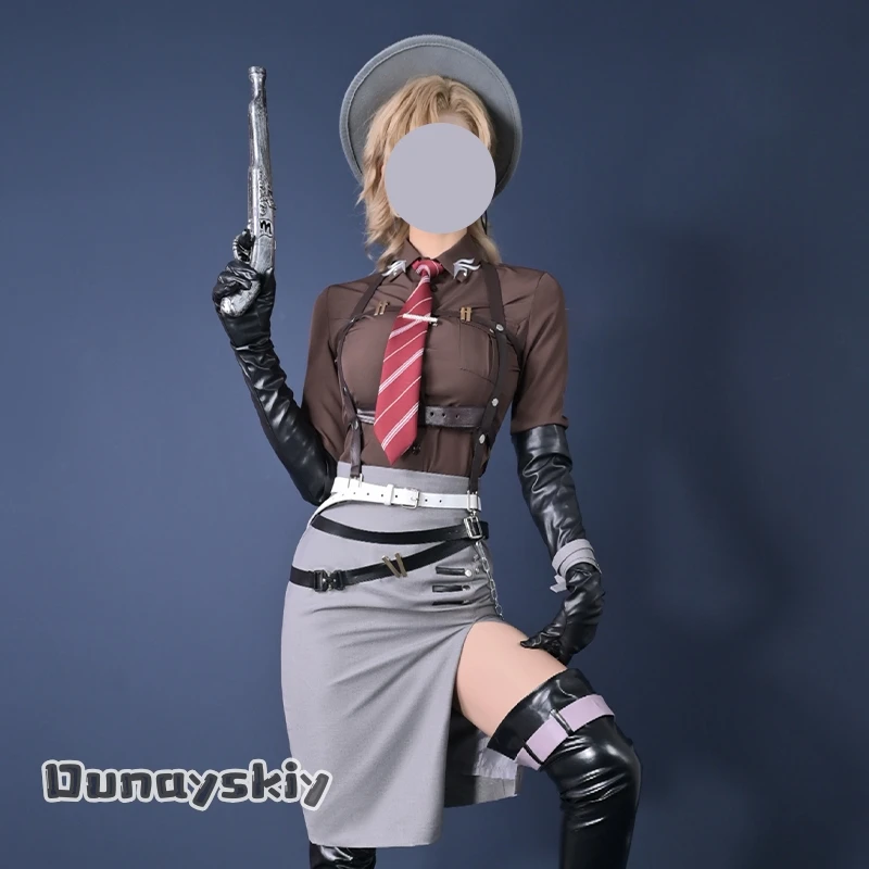 لعبة الطريق إلى أي مكان لانجلي تأثيري حلي السترة مثير الموظفين تنورة موحدة لانغلي لعب الأدوار هالوين تمويه للنساء البالغات