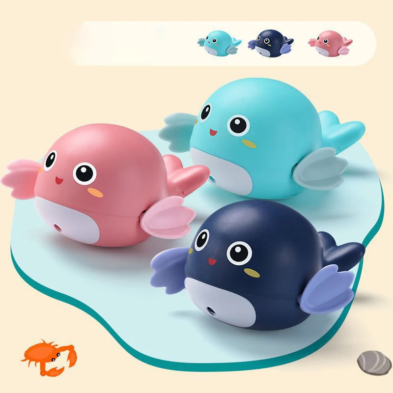 Baby Shower Toy Bathroom Water Splashing Float Clockwork Bath Toy Summer Swimming Animal Boys Girls Shower Gift High Quality