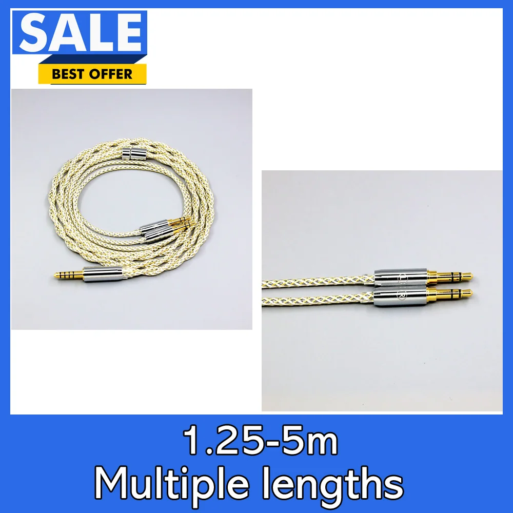 

TypeS 23AWG Litz Shield Silver OCC Earphone Cable For Hifiman HE1000v2 HE6se Sundara Ananda v3 HE1000se he400se Arya LN008920