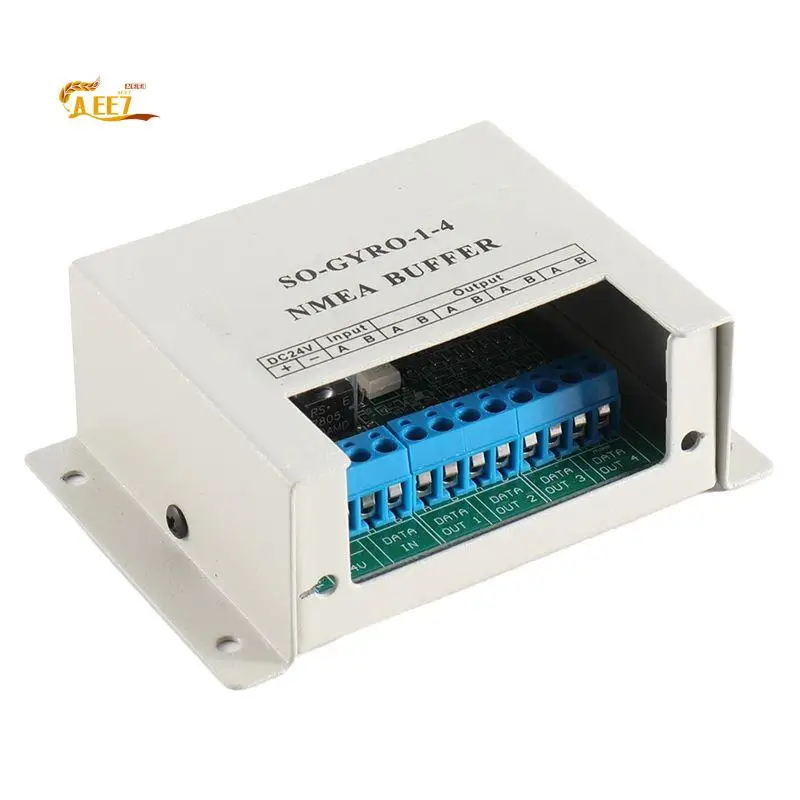 AEE7-NMEA0183 NMEA Buffer SY-1-4 NMEA 1 Input, 4 Output Marine Serial Line Splitter Isolating Buffer For 24V Circuit Systems