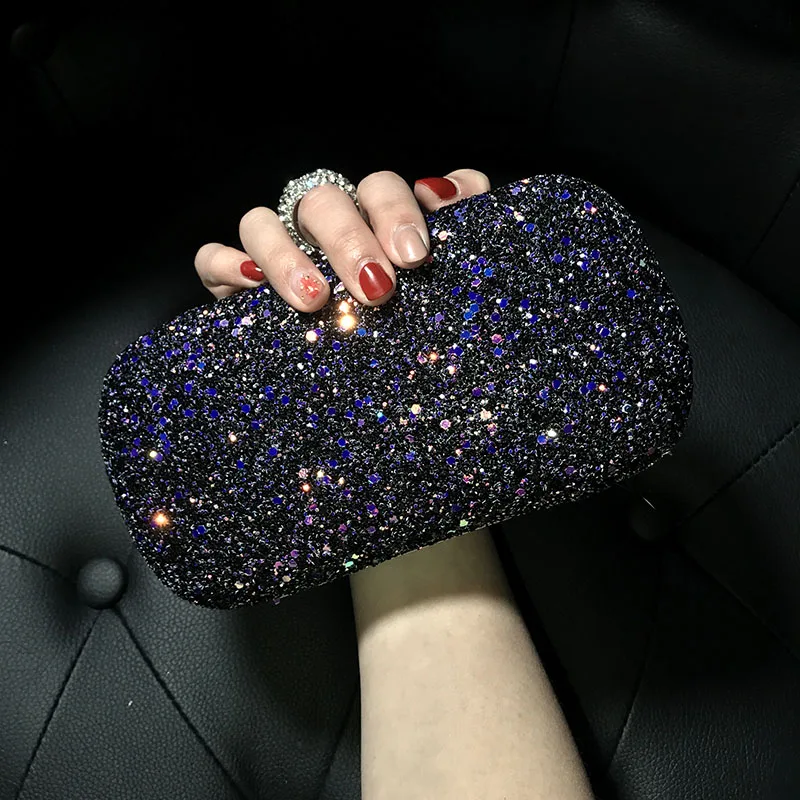 Orang Sequins Bags for Women Luxury Handbags Ladies Designer Elegant Cluch Bling Evening Bridal Small Crossbody Messenger Bag