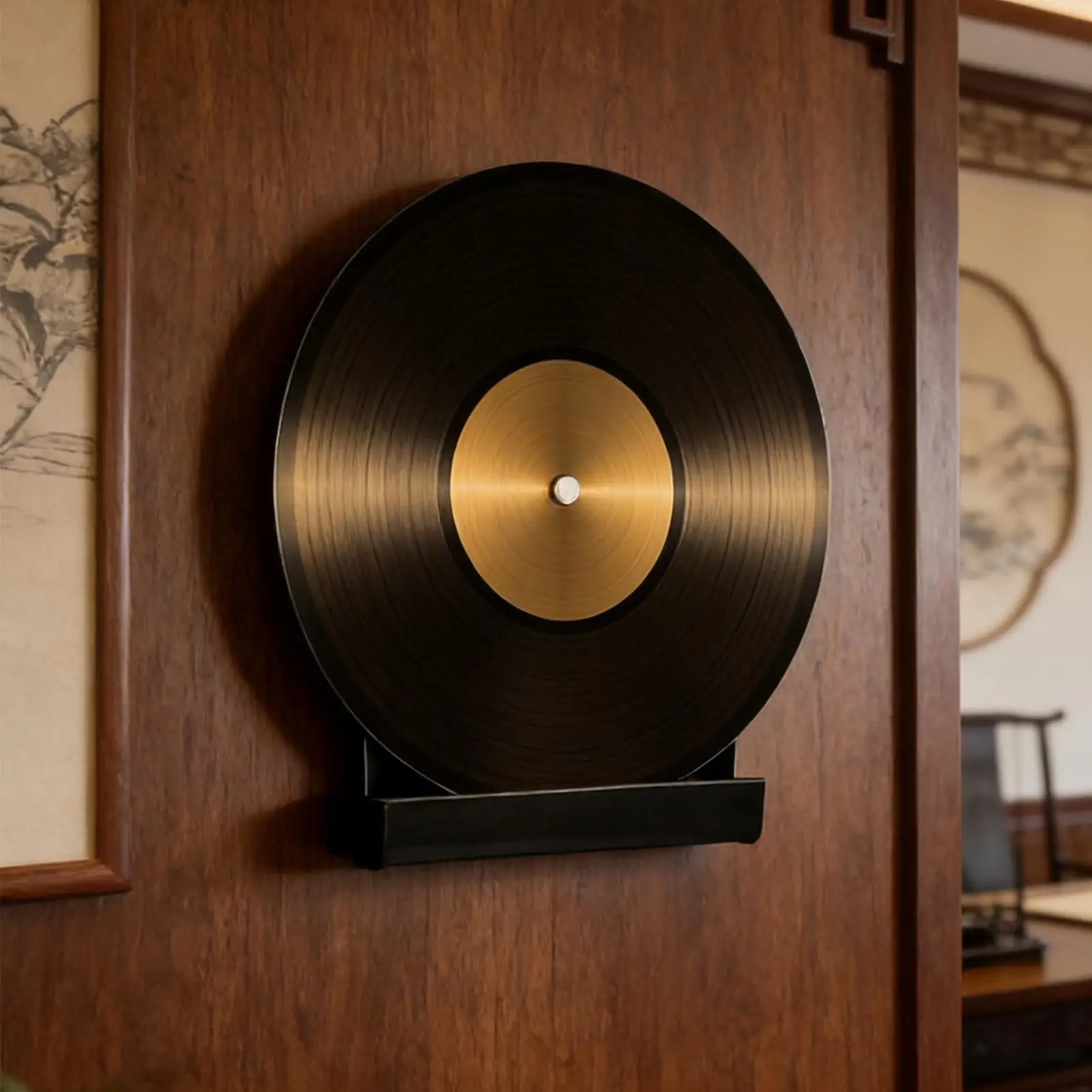 Acrylic Wall-mounted Record Display Shelf Floating Album Display Shelf Record Wall Holder For Bedroom Office Studio