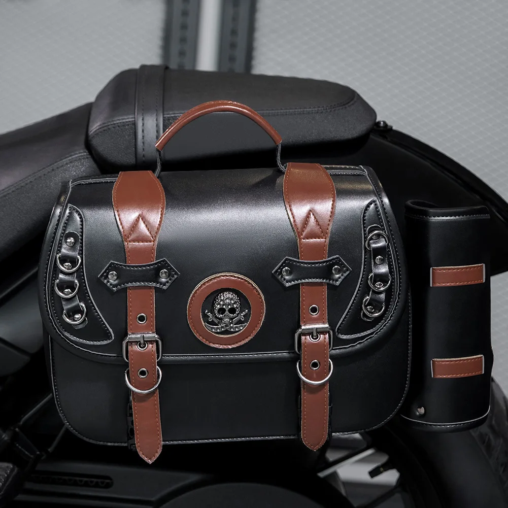 Motorcycle Side Bag Modification, Rider Motorcycle Saddlebag, Essential Side Bag for Daily Motorcycle Commuting