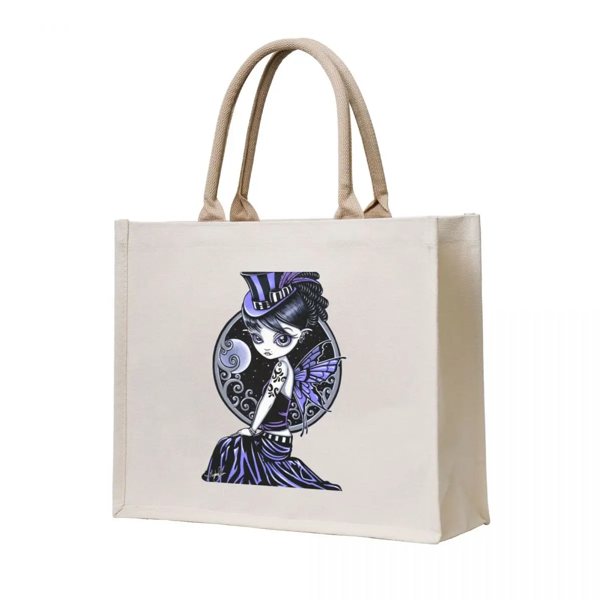 

Audrey Gothic Victorian Couture Fairy by Myka Jelina Tote Bag tote bag woman tote bag screen Women's hand