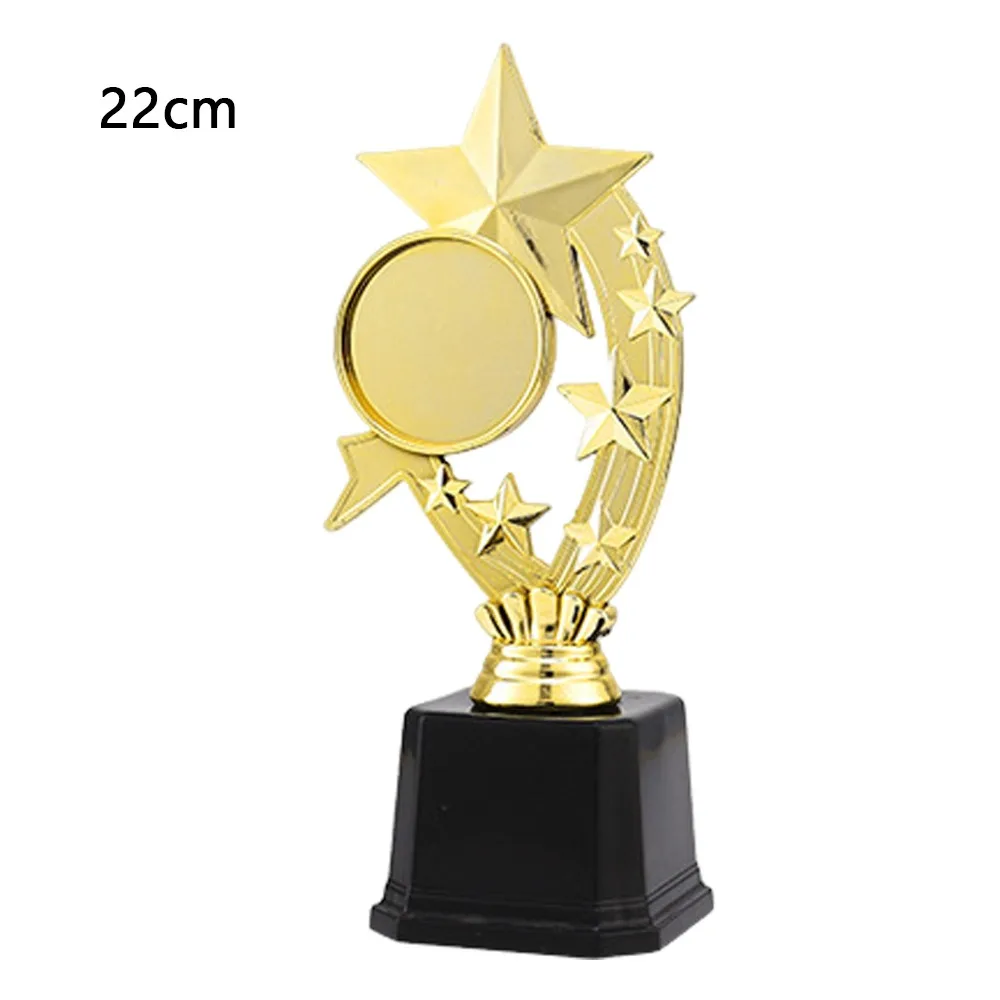 

22/25.5/28/30.5 CM Prize Trophy Large Size Golden Color Award Trophy Durable Material Small Size Gold Statue Singing Competition