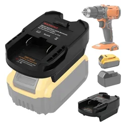 Adapter Converter for Dewalt/Milwaukee To for Ridgid & AEG 18V Li-ion Battery Cordless Tools Use