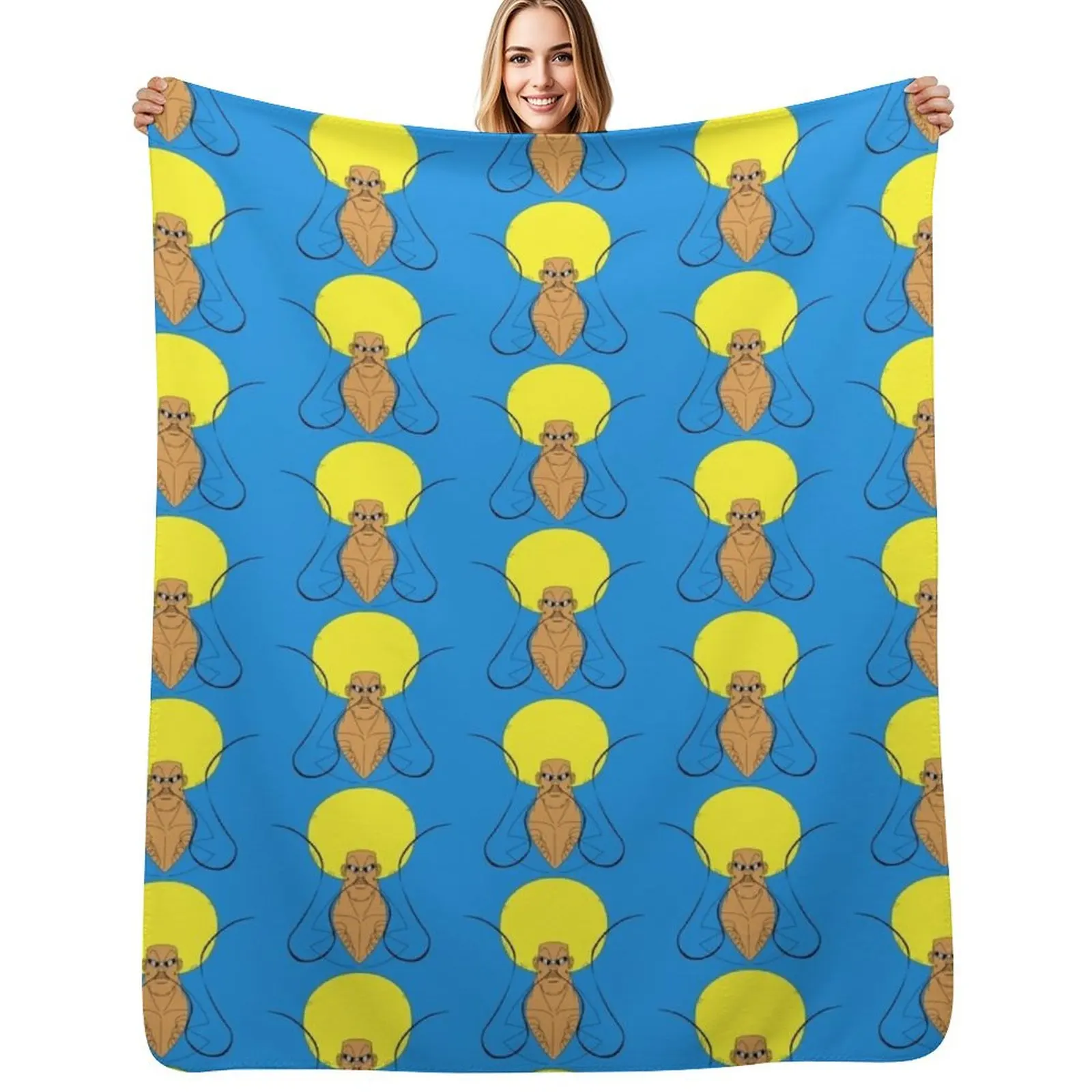 Bobobo color Throw Blanket Breathable Lightweight Blanket for Adults Kids