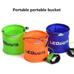 Three color bucket type fishing gear, bucket groove, fish bucket, pressure resistant and wear-resistant outdoor fishing tools