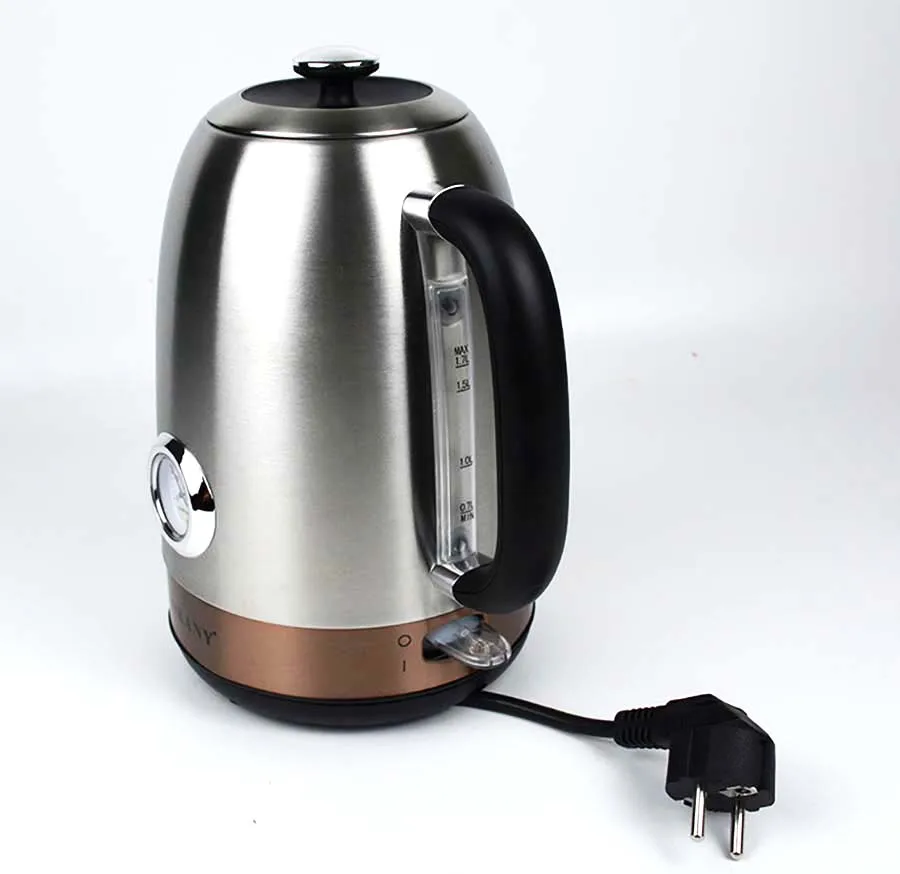 غلاية كهربائية الفولاذ المقاوم للصدأ المطبخ الذكية صافرة غلاية براد شاي درجة الحرارة تعديل الحرارة السريعة مع ميزان الحرارة drop shippi