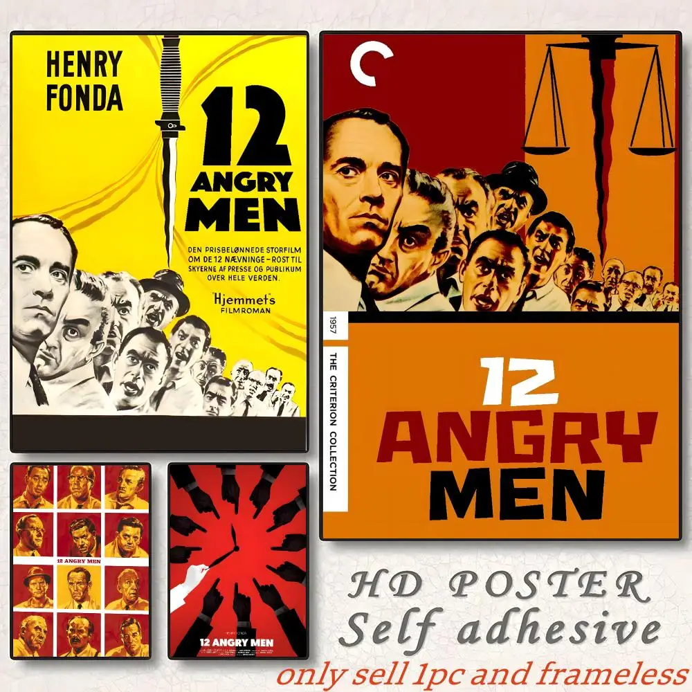 12 Angry Men Moive Poster Gift With Prints Home Bedroom Living Room Decoration Promotion And Display