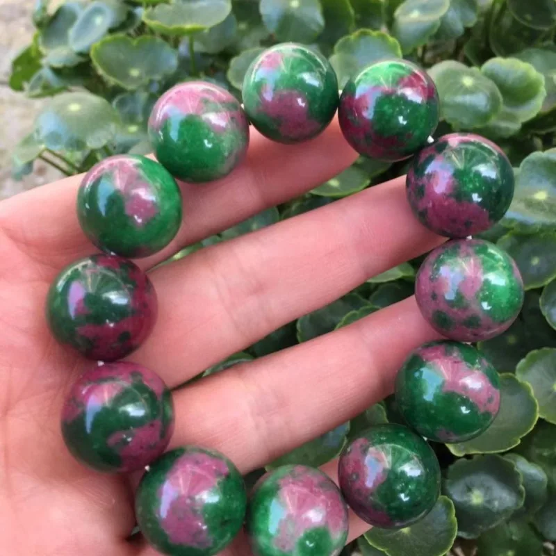 

Classic Retro Red and Green Treasure Bracelet, Versatile for Both Men and Women, Ethnic Style Bracelet.