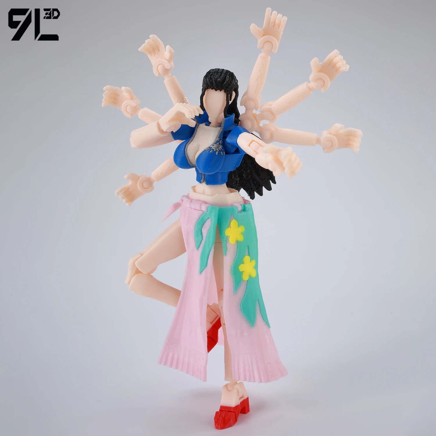 9L3D LUCKY13 วันพีซ โรบิน ​   ลูฟี่ ​   ฟิกเกอร์ไคจูหมายเลข 8 ท่าต่อสู้ แบบข้อต่อหลายจุด โมเดลแอคชั่น ของเล่นสร้างสรรค์ ตกแต่ง อนิเมชั่น