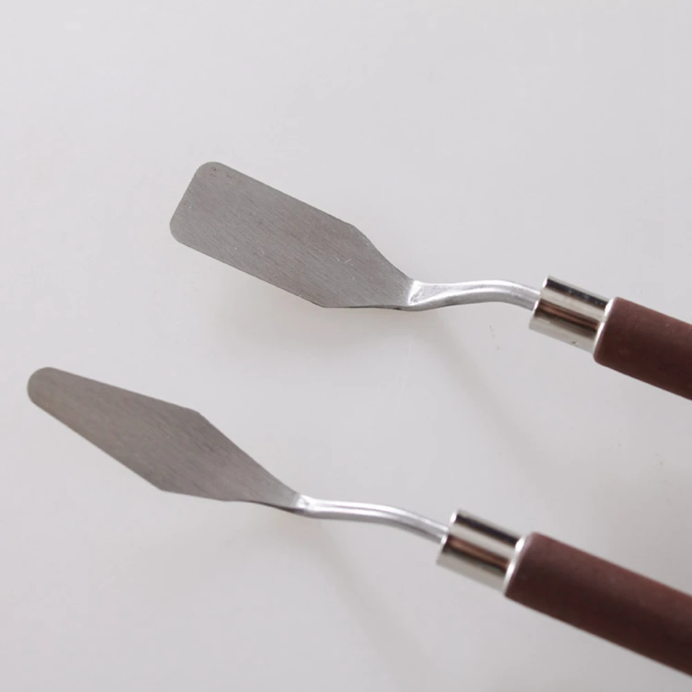 Набор из 7 ножей для масляной живописи, лопата, палитра для картины маслом, инструменты для смешивания цветов